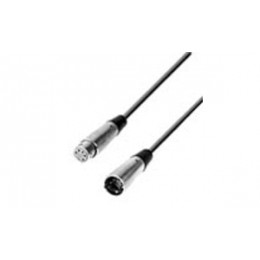 NEUMANN IC 5 BK - микрофонный кабель, разъёмы 5-pin XLR M / F, никелевые, диаметр 5 мм, длина 10 мет NEUMANN IC 5 BK - микрофонный кабель, разъёмы 5-pin XLR M / F, никелевые, диаметр 5 мм, длина 10 мет