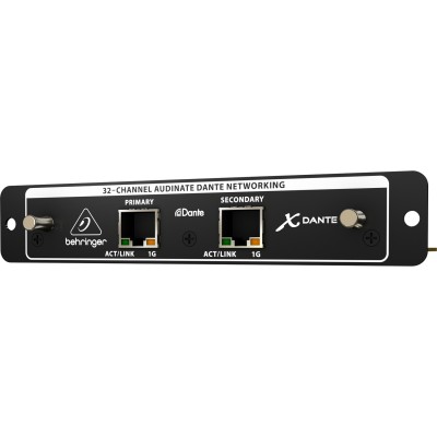 BEHRINGER X-DANTE - карта расширения Dante для X32, для записи и воспроизведения до 64 кан. аудио BEHRINGER X-DANTE - карта расширения Dante для X32, для записи и воспроизведения до 64 кан. аудио