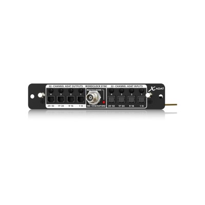 BEHRINGER X-ADAT - карта расширения для цифрового микшера Х32, ADAT / Wordclock, 32 канала. BEHRINGER X-ADAT - карта расширения для цифрового микшера Х32, ADAT / Wordclock, 32 канала.