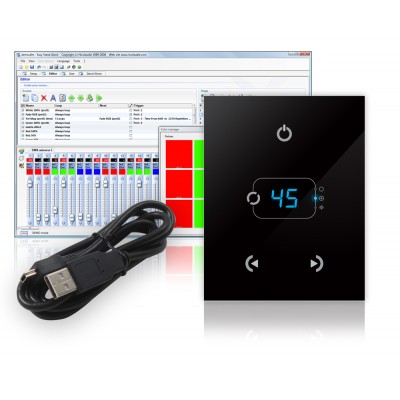 SUNLITE STICK-GA2 - настенный сенсорный DMX контроллер, 512 каналов, DMX-512, (USB каб ) SUNLITE STICK-GA2 - настенный сенсорный DMX контроллер, 512 каналов, DMX-512, (USB каб )