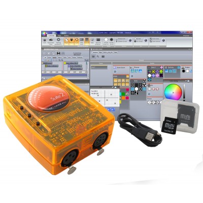 SUNLITE SUITE2-FC - мини DMX-интерфейс, 3x 512 DMX Out, Art-Net, USB