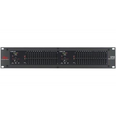dbx 1215 - двухканальный графический эквалайзер,15-ти полосный, 2/3 октавный