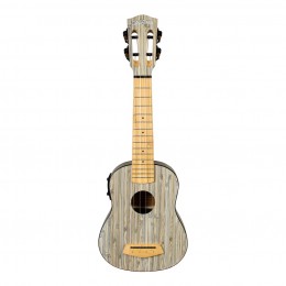 HH-2315E Bamboo Series Укулеле сопрано со звукоснимателем, с чехлом, графит, Cascha