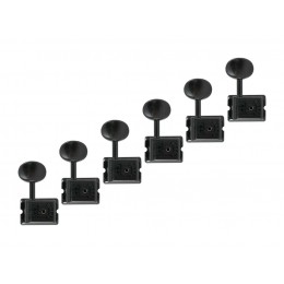 SD91-HAPM-05M-B-L6 Колки для гитары 6л, локовые, черные, Gotoh
