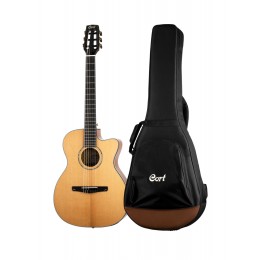 Gold-OC8-NYLON-WCASE-NAT Классическая гитара со звукоснимателем, с вырезом, с чехлом, Cort Gold-OC8-NYLON-WCASE-NAT Классическая гитара со звукоснимателем, с вырезом, с чехлом, Cort