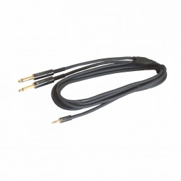 PROEL CHLP170LU3 - инсертный кабель, 2 х 6,3 джек моно <-> 3.5 джек стерео, длина - 3м PROEL CHLP170LU3 - инсертный кабель, 2 х 6,3 джек моно <-> 3.5 джек стерео, длина - 3м