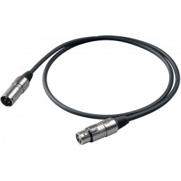 PROEL BULK250LU5 - микрофонный кабель, XLR (папа) <-> XLR (мама), длина - 5м PROEL BULK250LU5 - микрофонный кабель, XLR (папа) <-> XLR (мама), длина - 5м