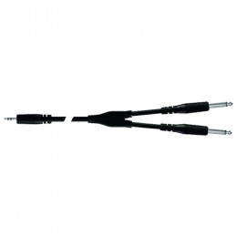 PROEL BULK505LU3 - инсертный. кабель, 3.5 джек стерео <-> 2 x 6.3 джек моно, длина - 3м PROEL BULK505LU3 - инсертный. кабель, 3.5 джек стерео <-> 2 x 6.3 джек моно, длина - 3м
