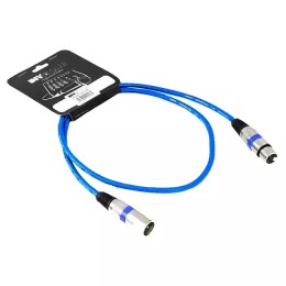INVOTONE ACM1103/B - микрофонный кабель, XLR(папа) <-> XLR(мама), длина 3 м (синий) INVOTONE ACM1103/B - микрофонный кабель, XLR(папа) <-> XLR(мама), длина 3 м (синий)