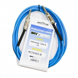 INVOTONE ACI1003/B - инструментальный кабель, 6,3 джек моно <-> 6,3 джек моно, длина 3 м (синий) INVOTONE ACI1003/B - инструментальный кабель, 6,3 джек моно <-> 6,3 джек моно, длина 3 м (синий)