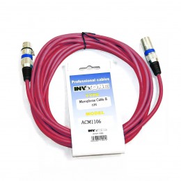 INVOTONE ACM1110/R - микрофонный кабель, XLR(папа) <-> XLR(мама), длина 10 м (красный) INVOTONE ACM1110/R - микрофонный кабель, XLR(папа) <-> XLR(мама), длина 10 м (красный)