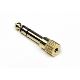 INVOTONE AD150/G - переходник 3.5мм стерео джек мама <>6.35 мм стерео джек папа, корпус металл INVOTONE AD150/G - переходник 3.5мм стерео джек мама <>6.35 мм стерео джек папа, корпус металл