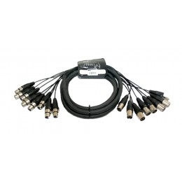 INVOTONE SNX83 - аудио мультикорная система веерный хвост, 8 XLR MALE*8 XLR FEMALE, длина 3 метра INVOTONE SNX83 - аудио мультикорная система веерный хвост, 8 XLR MALE*8 XLR FEMALE, длина 3 метра