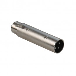 INVOTONE AD355 - переходник 3P XLR папа <>3P XLR мама, корпус металл INVOTONE AD355 - переходник 3P XLR папа <>3P XLR мама, корпус металл