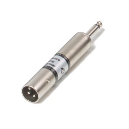 INVOTONE J123M - переходник 3P XLR папа <-> 6.35мм моно джек папа, корпус металл INVOTONE J123M - переходник 3P XLR папа <-> 6.35мм моно джек папа, корпус металл