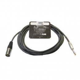 INVOTONE ACM1005S/BK - микрофонный кабель, 6,3 джек стерео <-> XLR (папа), длина 5 м (черный) INVOTONE ACM1005S/BK - микрофонный кабель, 6,3 джек стерео <-> XLR (папа), длина 5 м (черный)
