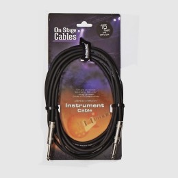 ONSTAGE IC-15 - инструментальный кабель, 6.3 джек моно <-> 6.3 джек моно , длина 4.57м ONSTAGE IC-15 - инструментальный кабель, 6.3 джек моно <-> 6.3 джек моно , длина 4.57м