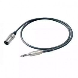 PROEL BULK220LU10 - инструментальный кабель, 6.3 джек моно <-> XLR (папа), длина - 10 м PROEL BULK220LU10 - инструментальный кабель, 6.3 джек моно <-> XLR (папа), длина - 10 м