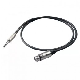 PROEL BULK200LU5 - инструментальный кабель,6.3 джек моно <-> XLR (мама), длина - 5 м PROEL BULK200LU5 - инструментальный кабель,6.3 джек моно <-> XLR (мама), длина - 5 м
