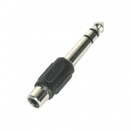 INVOTONE AD210S - переходник RCA мама <>6.35мм стерео джек папа, корпус пластик INVOTONE AD210S - переходник RCA мама <>6.35мм стерео джек папа, корпус пластик