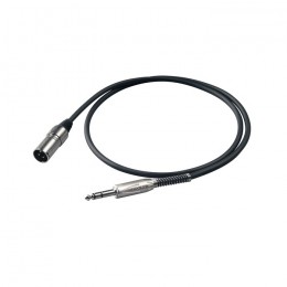 PROEL BULK230LU3 - микрофонный кабель, 6.3 джек стерео <-> XLR (папа), длина - 3 м PROEL BULK230LU3 - микрофонный кабель, 6.3 джек стерео <-> XLR (папа), длина - 3 м