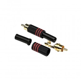 INVOTONE RCA200M/RD - тюльпан кабельный, RCA, 'золото', корпус металл, красная маркировка INVOTONE RCA200M/RD - тюльпан кабельный, RCA, 'золото', корпус металл, красная маркировка