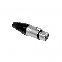 INVOTONE XLR3F500/BK - разъём XLR 3Р, кабельный, мама, корпус металл/ пластик INVOTONE XLR3F500/BK - разъём XLR 3Р, кабельный, мама, корпус металл/ пластик