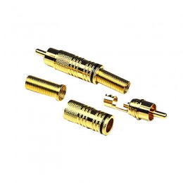 INVOTONE RCA300M/G - тюльпан кабельный, RCA, 'золото', корпус металл INVOTONE RCA300M/G - тюльпан кабельный, RCA, 'золото', корпус металл