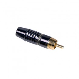 INVOTONE RCA500M/BK - тюльпан кабельный, RCA, 'золото', корпус металл, цвет черный INVOTONE RCA500M/BK - тюльпан кабельный, RCA, 'золото', корпус металл, цвет черный
