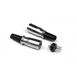 INVOTONE XLR3M200 - разъём XLR 3Р, папа, кабельный, корпус металл INVOTONE XLR3M200 - разъём XLR 3Р, папа, кабельный, корпус металл