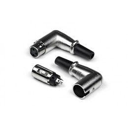 INVOTONE XLR3F200C - разъём XLR 3Р, угловой, кабельный, мама, корпус металл/ пластик INVOTONE XLR3F200C - разъём XLR 3Р, угловой, кабельный, мама, корпус металл/ пластик