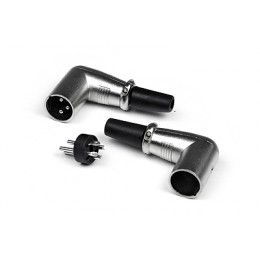 INVOTONE XLR3M200C - разъем XLR 3Р, папа, кабельный, угловой, корпус металл INVOTONE XLR3M200C - разъем XLR 3Р, папа, кабельный, угловой, корпус металл