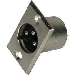 INVOTONE XLR3MB - разъем XLR 3Р, папа, блочный, корпус металл INVOTONE XLR3MB - разъем XLR 3Р, папа, блочный, корпус металл