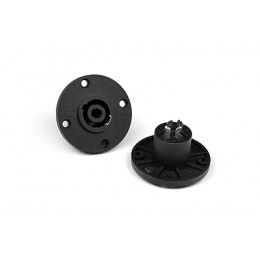 INVOTONE SPK4MR - разъем Speaker Connector блочный, 4pin, мама, круглый фланец, корпус пластик INVOTONE SPK4MR - разъем Speaker Connector блочный, 4pin, мама, круглый фланец, корпус пластик