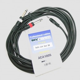 INVOTONE ACA1005 - аудио кабель, 3,5 джек стерео <-> 2 x 6,3 джек моно длина 5 м INVOTONE ACA1005 - аудио кабель, 3,5 джек стерео <-> 2 x 6,3 джек моно длина 5 м