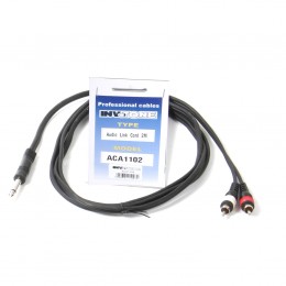 INVOTONE ACA1102 - аудио кабель, 6,3 джек моно <-> 2 x RCA(папа), длина 2 м INVOTONE ACA1102 - аудио кабель, 6,3 джек моно <-> 2 x RCA(папа), длина 2 м