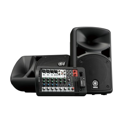 YAMAHA STAGEPAS 400BT - звукоусилительный комплект два сателита + активный микшер 2 х 200 Вт