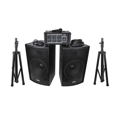 ZH0602D15LS Комплект акустической системы, микшер, микрофон, кабели, 2х250Вт, Soundking ZH0602D15LS Комплект акустической системы, микшер, микрофон, кабели, 2х250Вт, Soundking