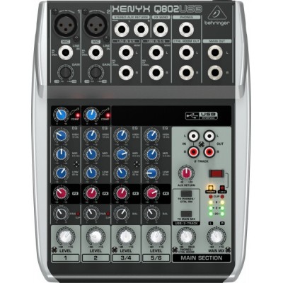 Микшерный пульт BEHRINGER XENYX Q802USB