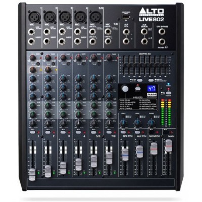 Микшерный пульт ALTO LIVE 802 Микшерный пульт ALTO LIVE 802