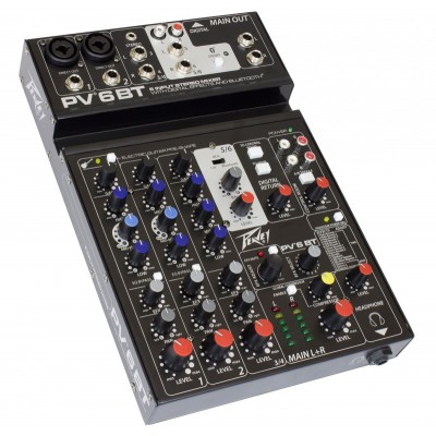 Микшерный пульт PEAVEY PV 6 BT Микшерный пульт PEAVEY PV 6 BT