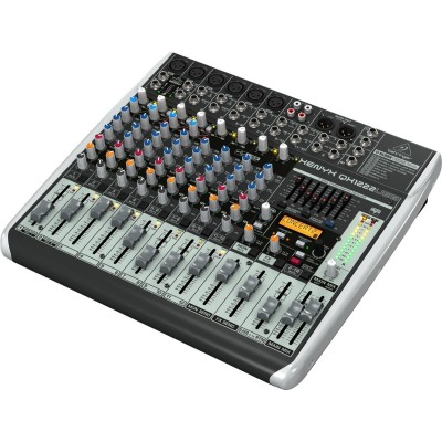 BEHRINGER QX1222USB - микшер, 16 каналов, USB/аудио интерфейс, мик предусил и компр, 7 EQ, Multi FX BEHRINGER QX1222USB - микшер, 16 каналов, USB/аудио интерфейс, мик предусил и компр, 7 EQ, Multi FX